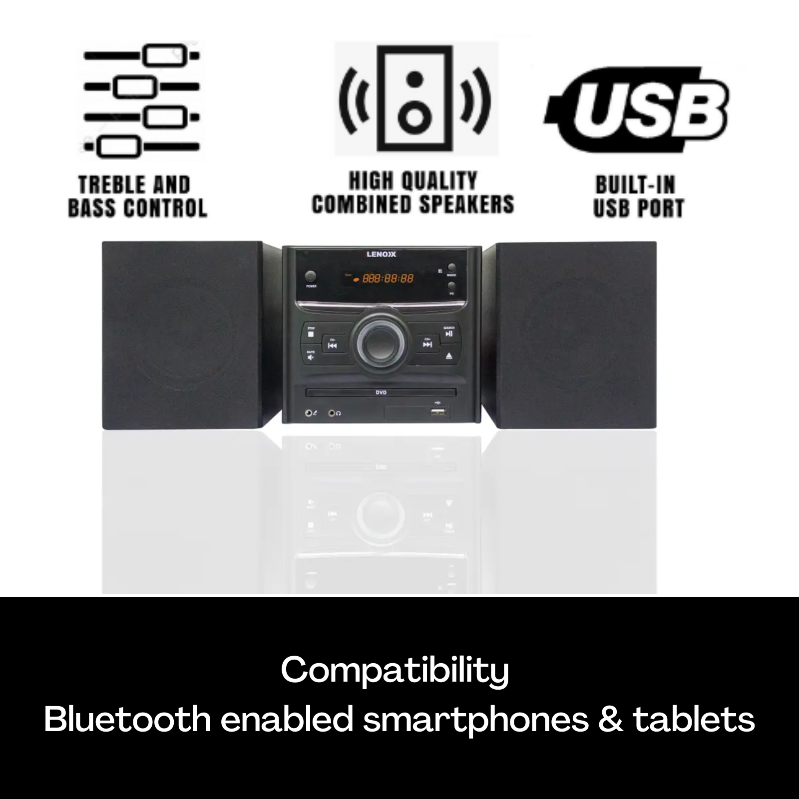 Lenoxx Bluetooth DVD HI-FI System