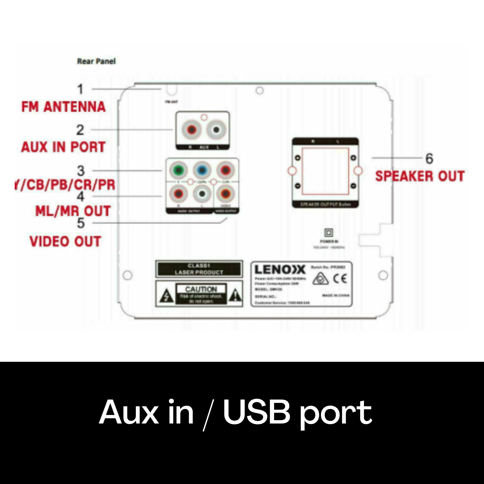 Lenoxx Bluetooth DVD HI-FI System