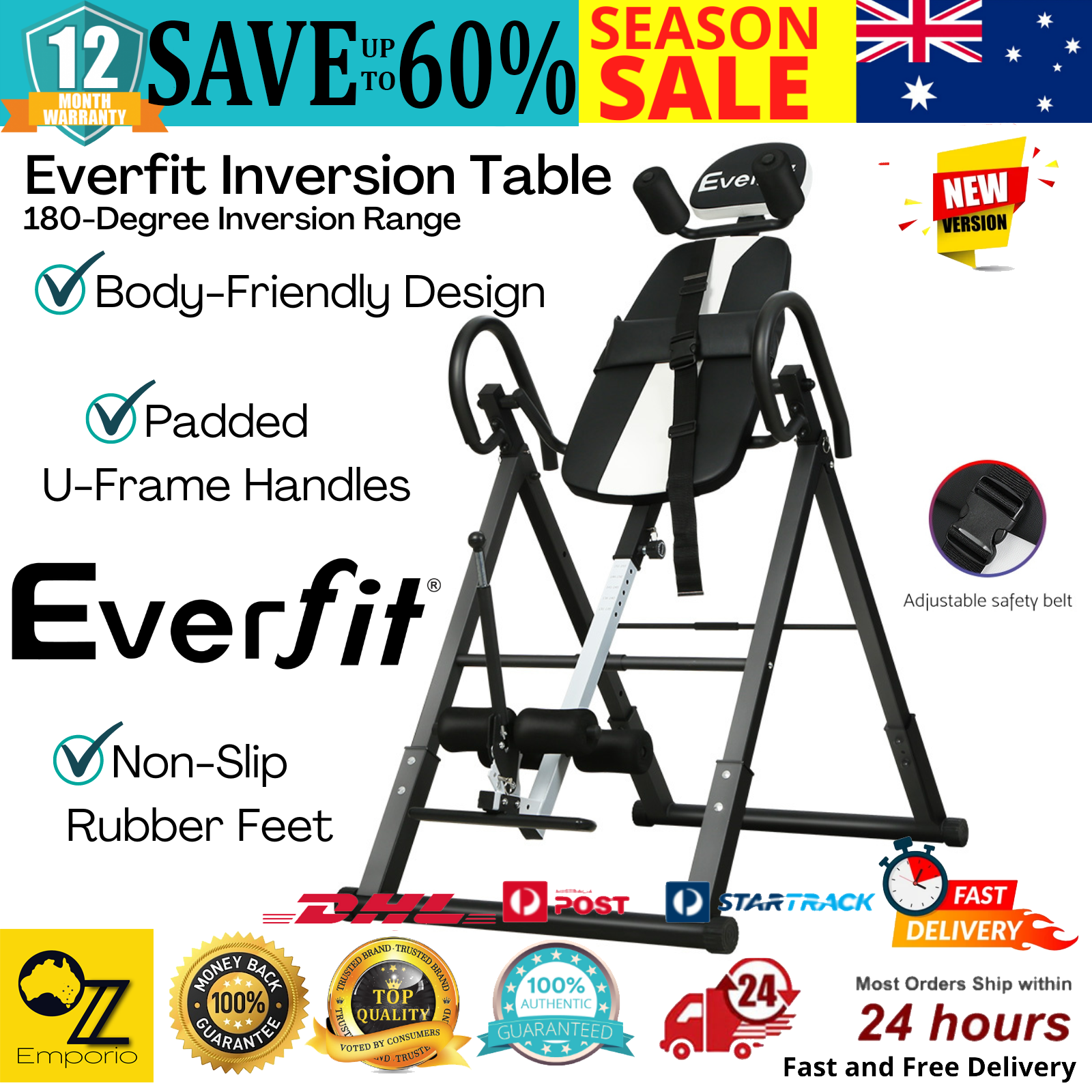 Everfit Inversion Table